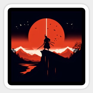 Samurai Silhouette #7 Sticker